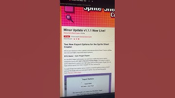 New minor update that introduces two new export options! #rpgmaker and GIF #gamedev #indiedev #godot