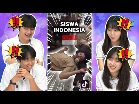 [Video Baru!!] Reaksi Siswa KOREA Nonton Tiktok Permainan Siswa INDONESIA 🤣🤣 🇮🇩🇰🇷