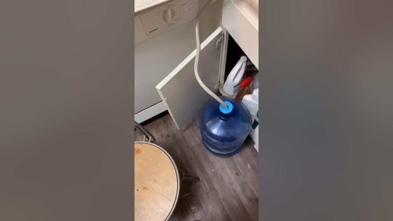 Filling up 5 gallon water jug life hack YouTube