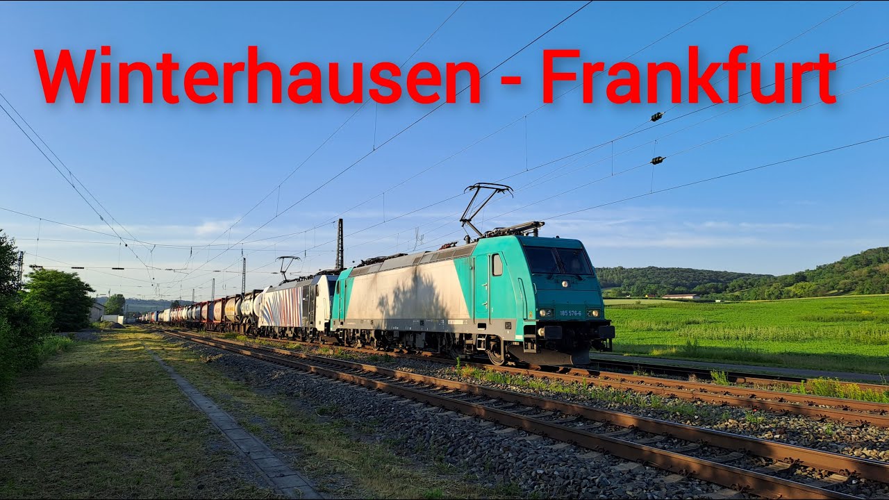In Doppeltraktion von Winterhausen nach Frankfurt Ost über Würzburg ...