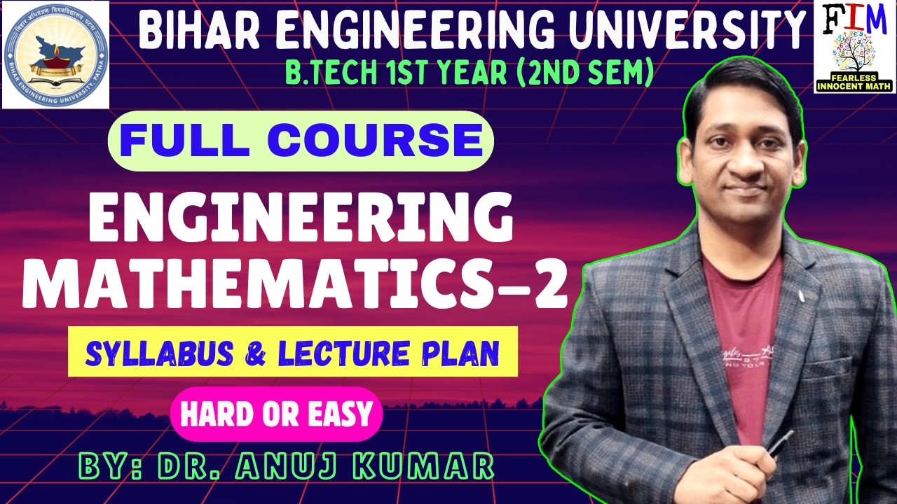Engineering Mathematics 2 BEU | Full Course Explanation | BTech 1st Year Maths