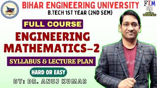 BEU Engineering Mathematics 2 Video Lecture | Full Syllabus Explained | BTech 1st Year