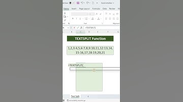 TEXTSPLIT Function in Microsoft Excel