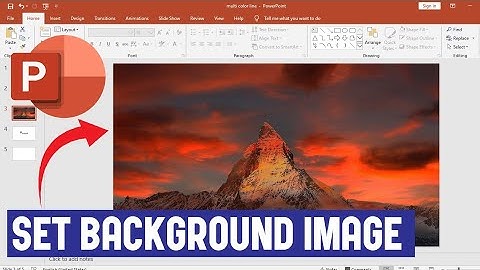 Een achtergrondafbeelding toevoegen in PowerPoint | Een achtergrondafbeelding toepassen in PowerP...