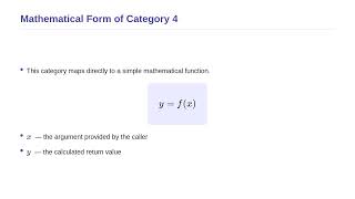 Statistical Computing Using C and C++ Programming - Categories of Functions