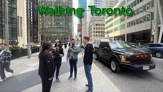 Walking Bay Street in Toronto's Financial District at Rush Hour 5/8/2026