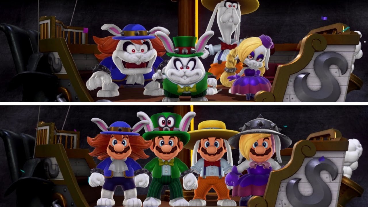 Super Mario Odyssey - Wedding Mario, Peach, and Bowser Amiibo Costumes -  YouTube