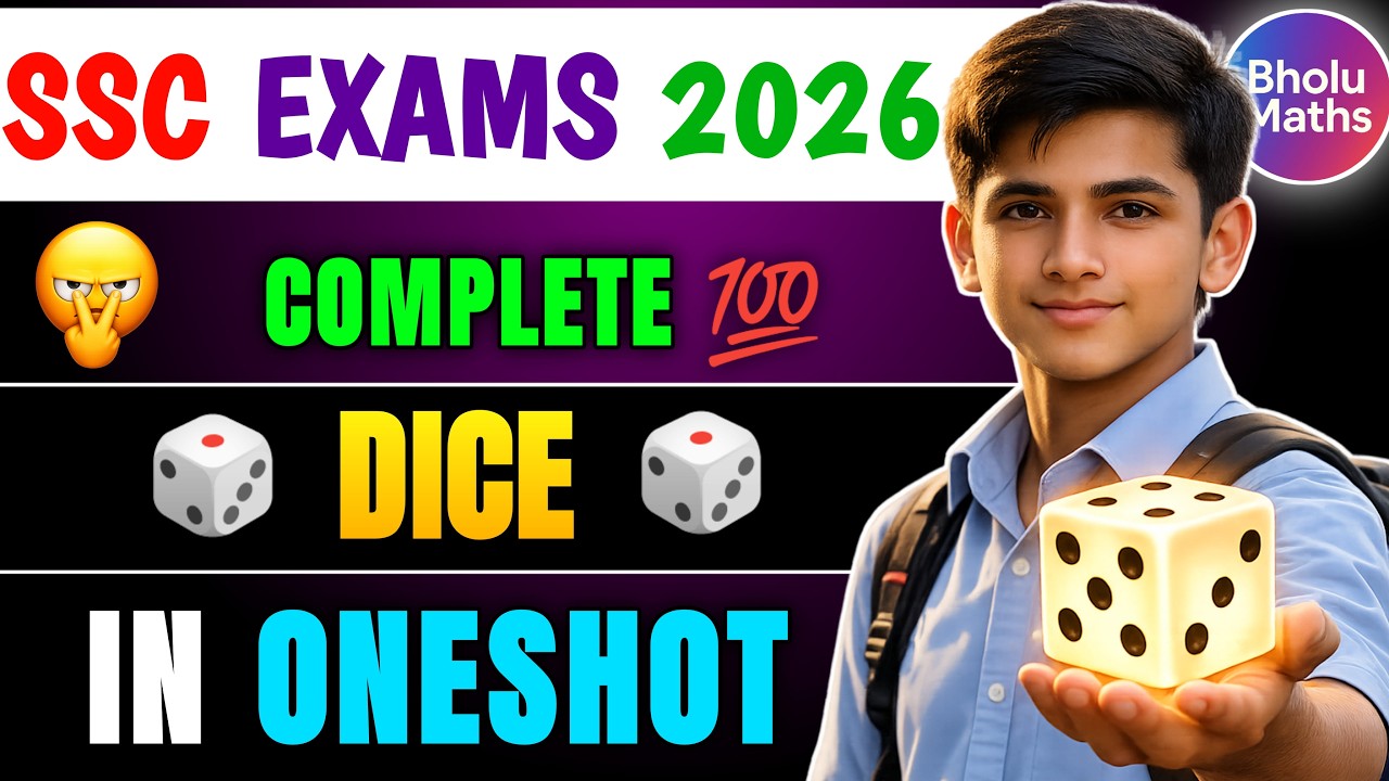 Dice Complete in One Shot 🎲 For SSC | CGL CHSL MTS GD 2026