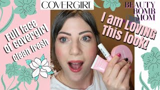 Full Face of Covergirl - Clean Fresh Makeup