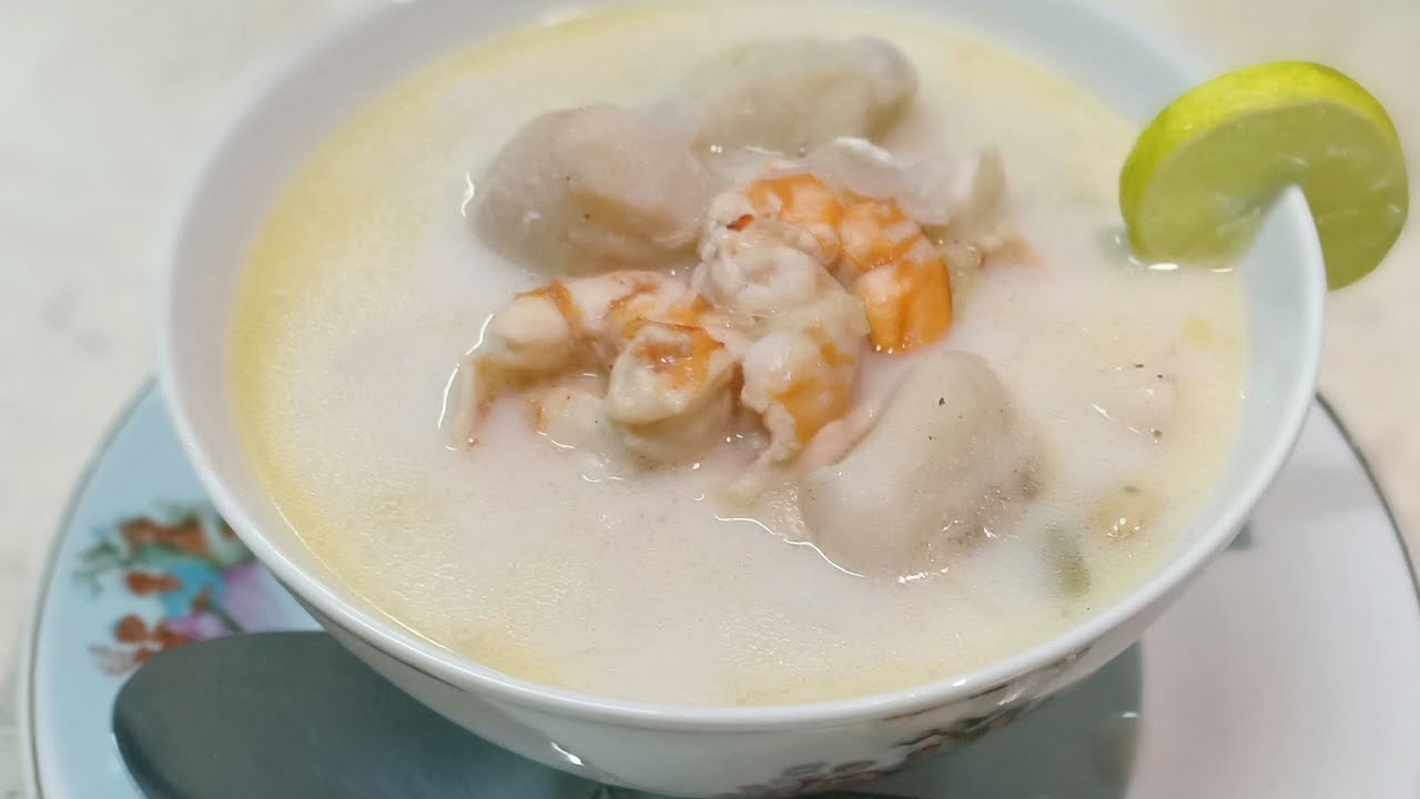 شوربة السي فود بالكريمة|شوربة ثمار البحر | وصفات الشيف | How to make seafood soup recipes  |