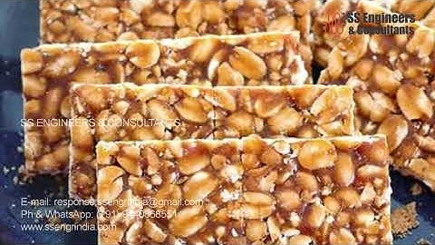 #PeanutBar | Cereal Bar | Indian Gajak Making line, #ChikkiPlant