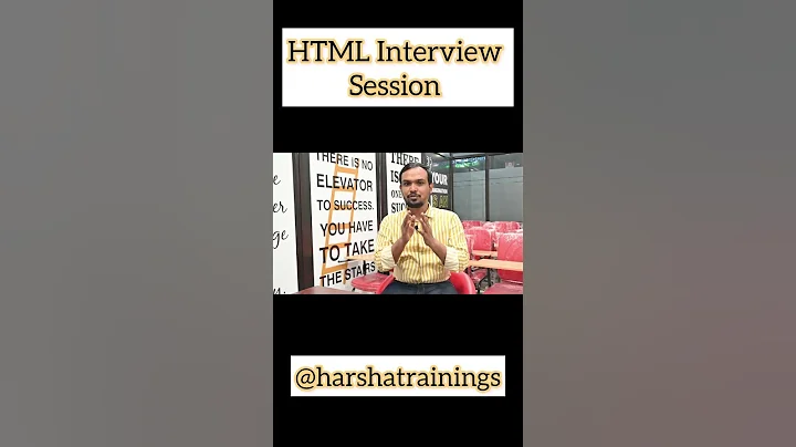 HTML Interview Questions and Answers that you should know | Part 11 | #html #harshatrainings