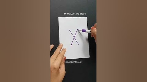 How to Draw a Scissors with Letter X #drawing #art #trending #shorts