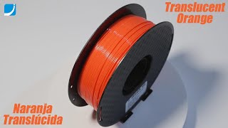 3D Printing Filament In Translucent Orange Color For 3D Signage Printer