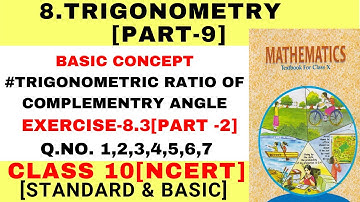 TRIGONOMETRY- CLASS 10 [EXERCISE-8.3] [PART-2] NCERT SOLUTION | NCERT Solutions 2025