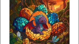 Crystalwood Hatchling: Baby Dragon Coloring (no music) screenshot 2