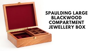 Spaulding Large Blackwood Compartment Jewellery Box (New)