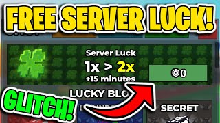 HOW TO GET SERVER LUCK IN STEAL A BRAINROT FOR FREE!