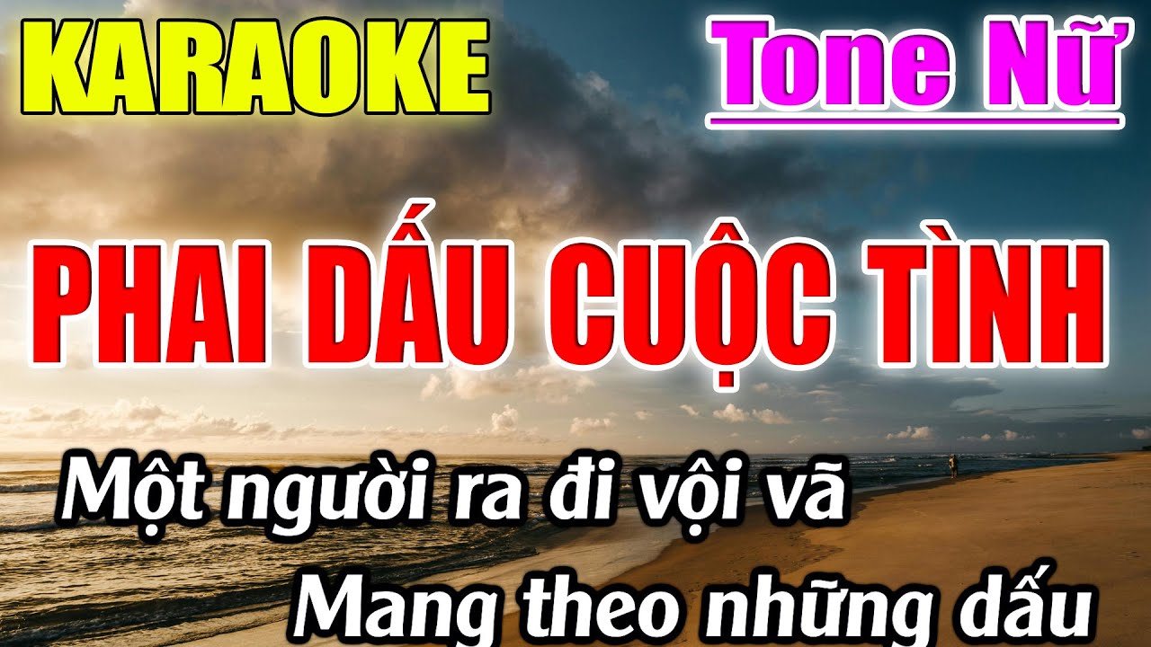 Phai Dấu Cuộc Tình Karaoke Tone Nữ ( Bm ) Karaoke Lâm Beat - Beat Mới