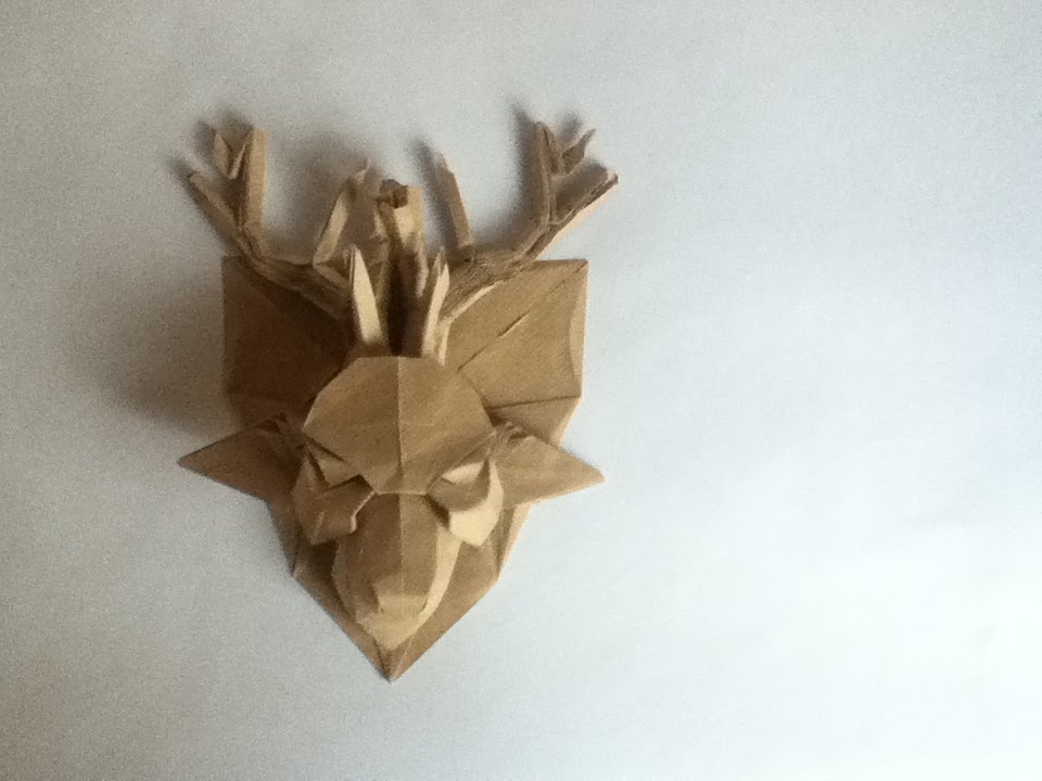 Origami Deer Head (Andrey Ermakov) YouTube
