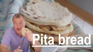 Pita or Pitta bread, wonderful pillowy bread pockets