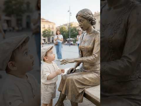 A Baby Propose To Statue 😱| #funny #viral #baby #ai #cute #trending #shorts thumbnail