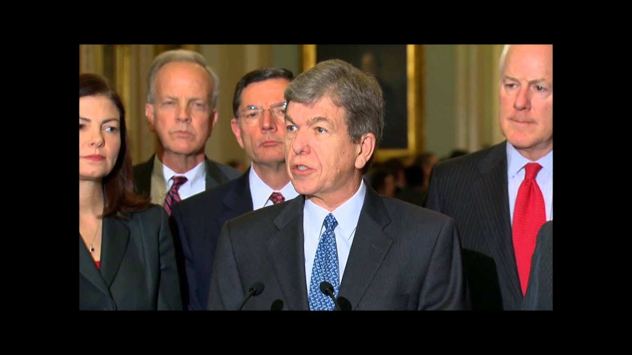 Blunt Speaks During Leadership Stakeout 1/22/13