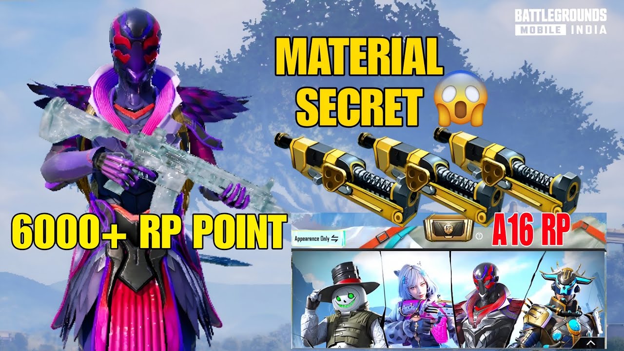 A16 RP Crate Opening in BGMI | Get Material| A16 Royale Pass Crate ...