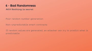 DASP 10, the top 10 smart contract vulnerabilities in Solidity