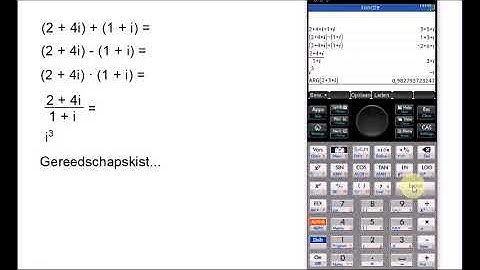 HP Prime - Complexe getallen en complexe vergelijkingen (inleiding)