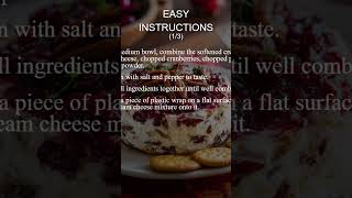 🍴 Cranberry Pecan Cheese Ball Recipe - Easy & Delicious! ✨ 🍴 Cranberry Pecan Cheese Ball Recipe - Easy & Delicious! ✨
