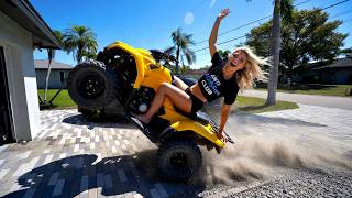 Sallie Learned to Ride a Quad in a Few Minutes
