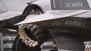 USMC F35B Lightning II aircraft with (VMFA) 242, F18 Hornet aircraft with VMFA-115.     April 2023.