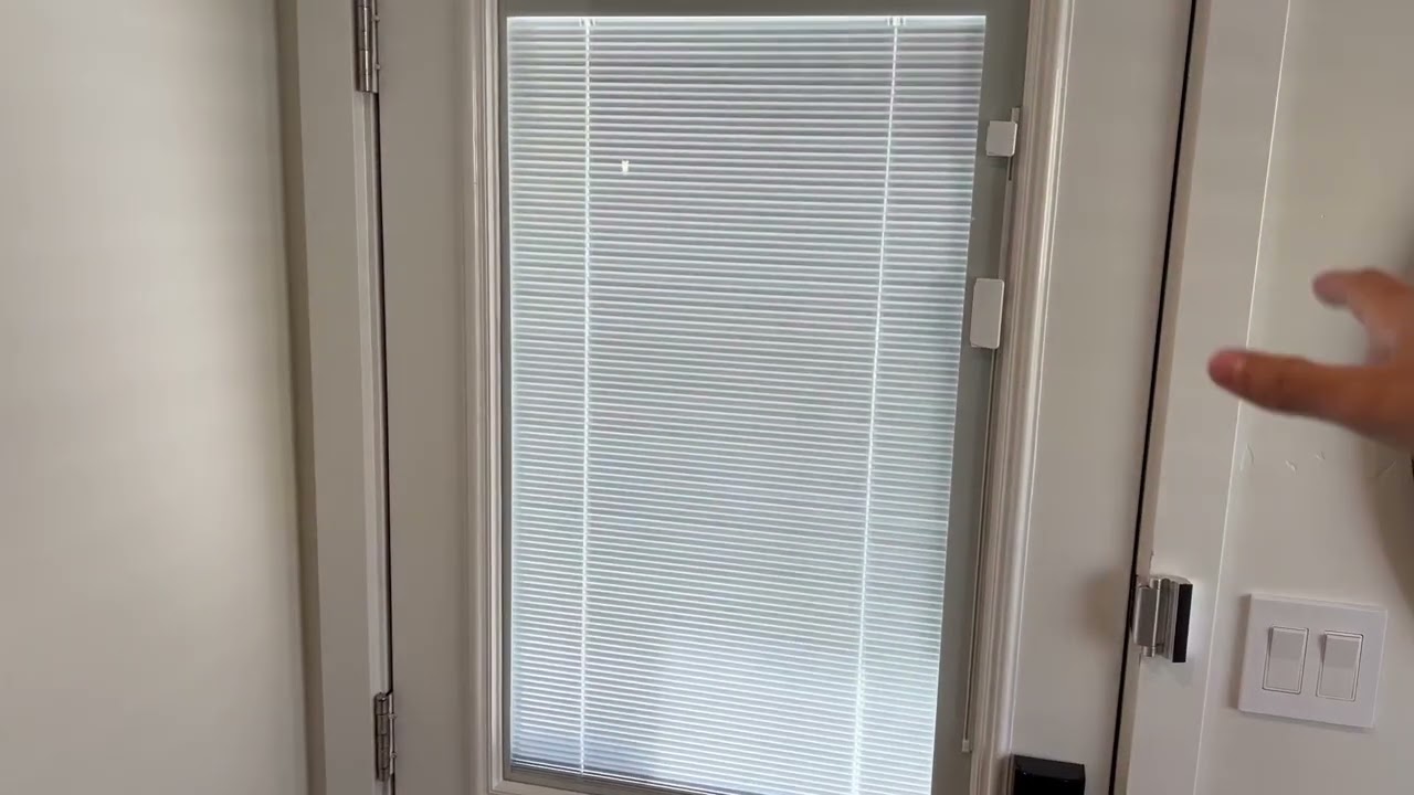 ODL Enclosed Blinds for Doors in Double Pane Tempered Clear Glass, Door Window Shade for Privacy and