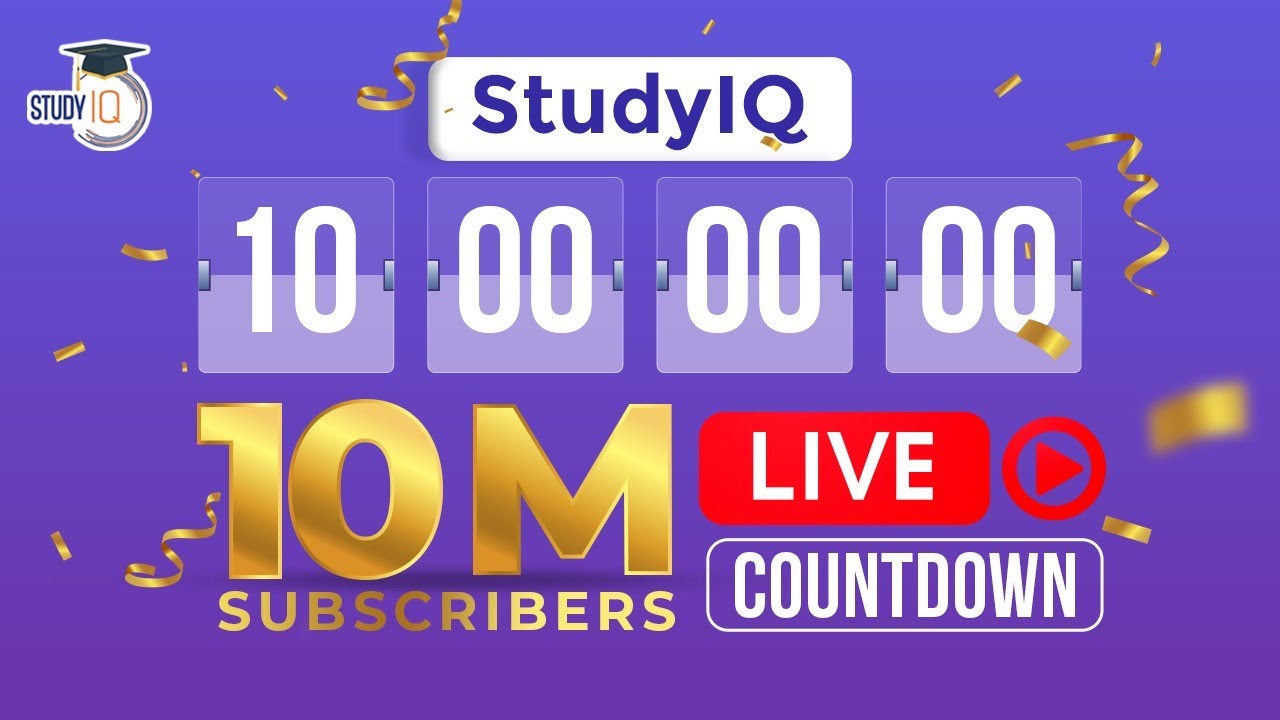 LIVE Countdown Study IQ 10 Million Subscribers - Thank you very much ...