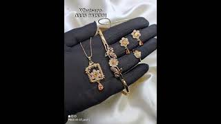 Fancy Zircon Set 4Pcs Jwellery