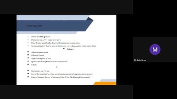 Drafting of Written Statement by Rahul Arora