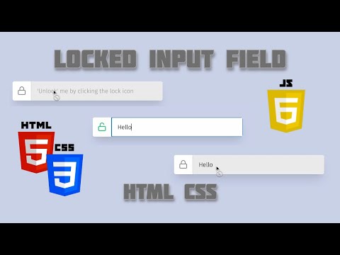 Locked Input Field - HTML CSS - No JavaScript