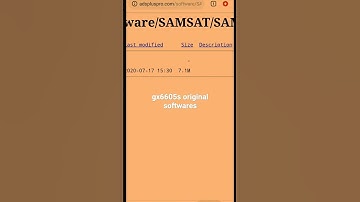 Gx6605s original softwares download link