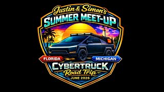 Tesla Cybertruck Road Trip Livestream - Summer Meetup Florida-Michigan