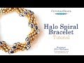 Halo Spiral Bracelet- DIY Jewelry Making Tutorial by PotomacBeads