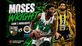 Moses Wright Put On A Show In Game 1 Against Fenerbahce Beko Istanbul Game 1 Highlights
