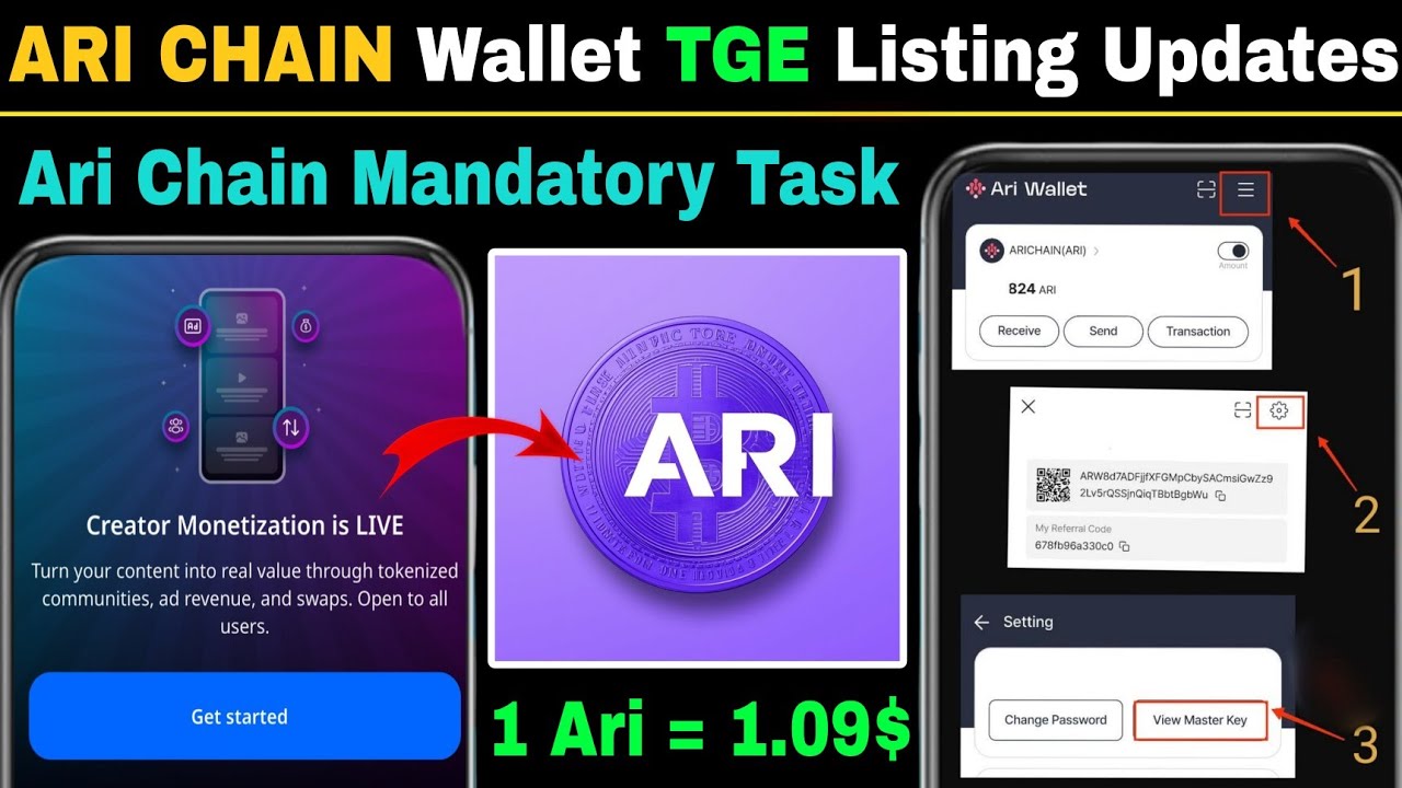 Ari Chain Wallet TGE Listing Updates | Ari Wallet Price Prediction ...