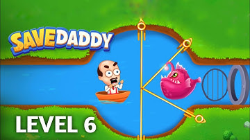 Save Daddy – Pull the Pin Game -  Gameplay Walkthrough Level 6 (Android, iOS) #trydra #savedaddy
