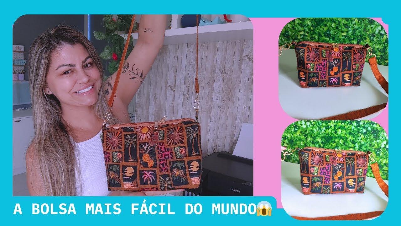 A BOLSA MAIS FÁCIL DO MUNDO 😱. PASSO A PASSO CRIATIVO . 