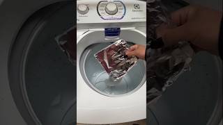 Put aluminum foil in the washer and put an end to this problem once and for all #shorts #lifehacks