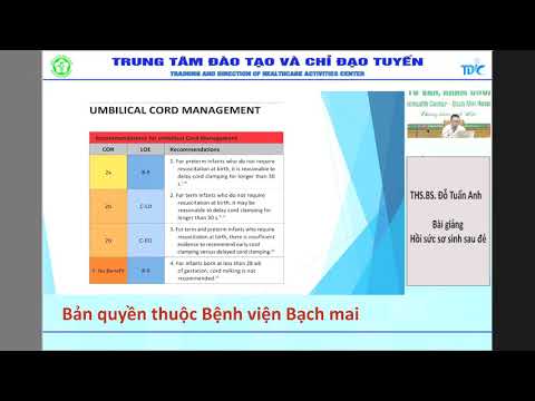 Video Đào tạo trực tuyến: Hồi sức sơ sinh sau đẻ - youtube