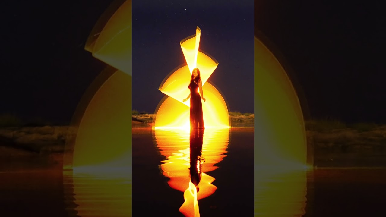 An enchanting atmosphere that resulted in a beautiful orange shape