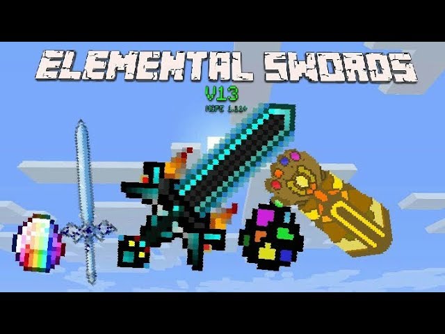 Download addon Elemental Swords for Minecraft Bedrock Edition 1.13 for  Android