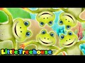 Cinco pequeno sapos | Canção infantil | Eeducação | Little Treehouse Português | Desenhos animado